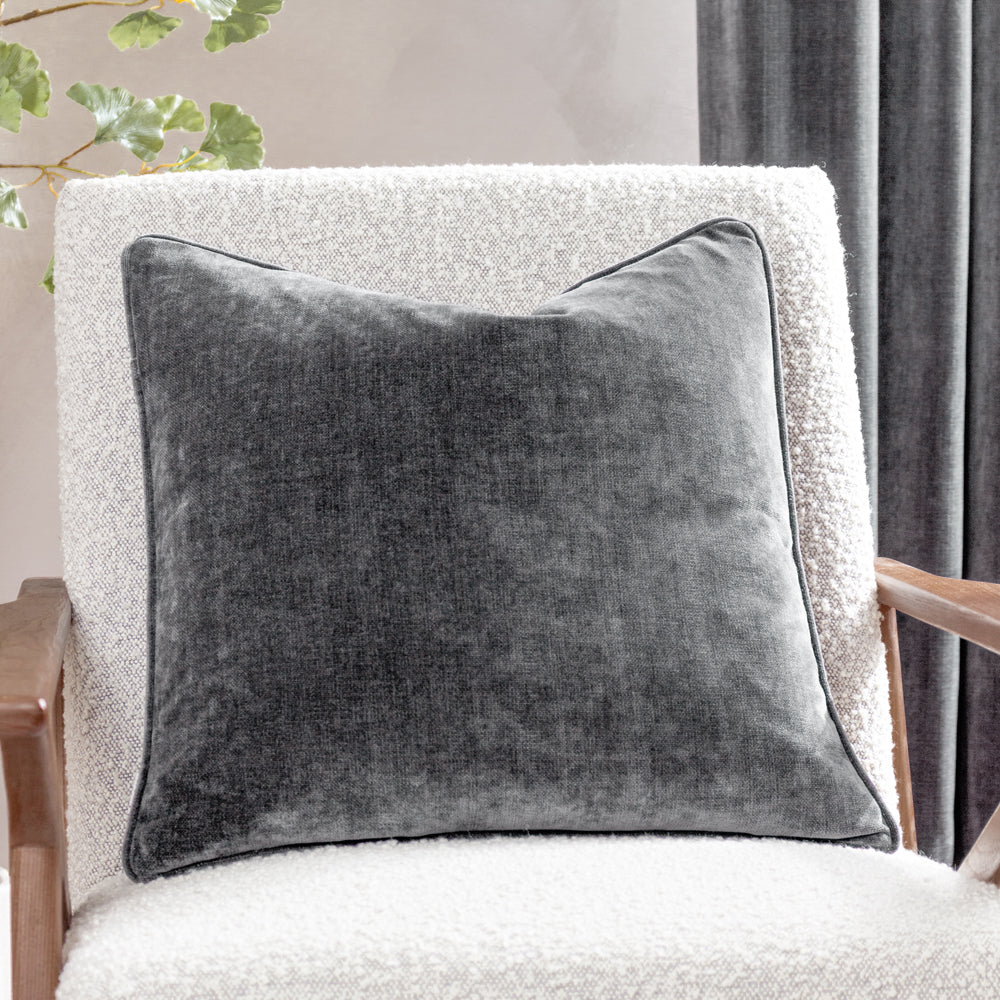 Heavy Chenille Piped Cushion