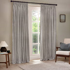 Hebden Striped 100% Cotton Lined Pencil Pleat Curtains