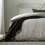 Hebden Mélange Stripe 100% Cotton Duvet Cover Set