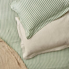 Hebden Mélange Stripe 100% Cotton Duvet Cover Set