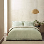 Hebden Mélange Stripe 100% Cotton Duvet Cover Set