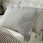Hebden Mélange Stripe 100% Cotton Pillowcase Pair