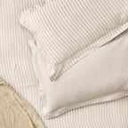 Hebden Mélange Stripe 100% Cotton Pillowcase Pair