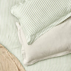 Hebden Mélange Stripe 100% Cotton Pillowcase Pair