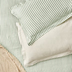 Hebden Mélange Stripe 100% Cotton Pillowcase Pair