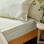 Hebden Mélange Stripe 100% Cotton Pillowcase Pair