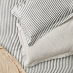 Hebden Mélange Stripe 100% Cotton Pillowcase Pair