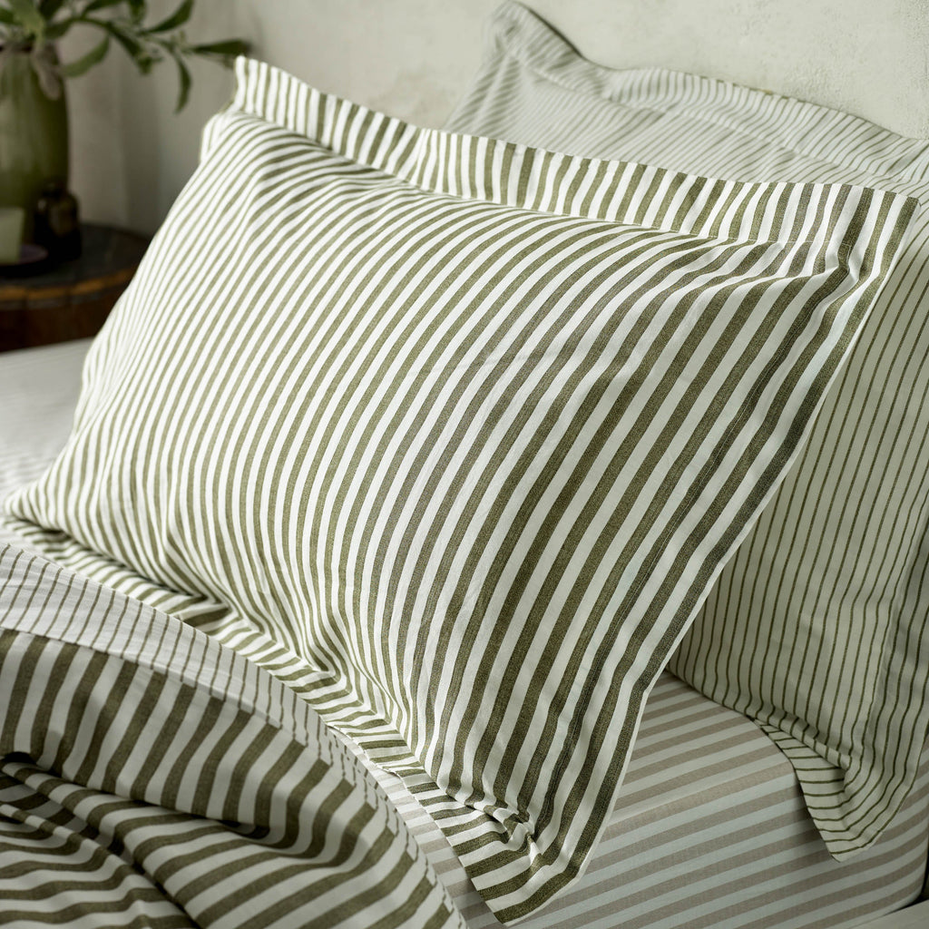 Hebden Mélange Stripe Pillowcase Pair