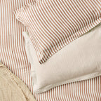 Hebden Mélange Stripe 100% Cotton Pillowcase Pair