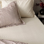 Hebden 100% Cotton Narrow Stripe Fitted Bed Sheet