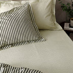 Hebden 100% Cotton Narrow Stripe Fitted Bed Sheet
