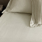 Hebden 100% Cotton Narrow Stripe Fitted Bed Sheet