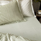Hebden 100% Cotton Narrow Stripe Fitted Bed Sheet
