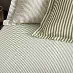 Hebden 100% Cotton Narrow Stripe Fitted Bed Sheet
