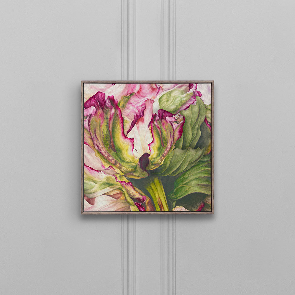 Heligan Fuchsia Framed Canvas