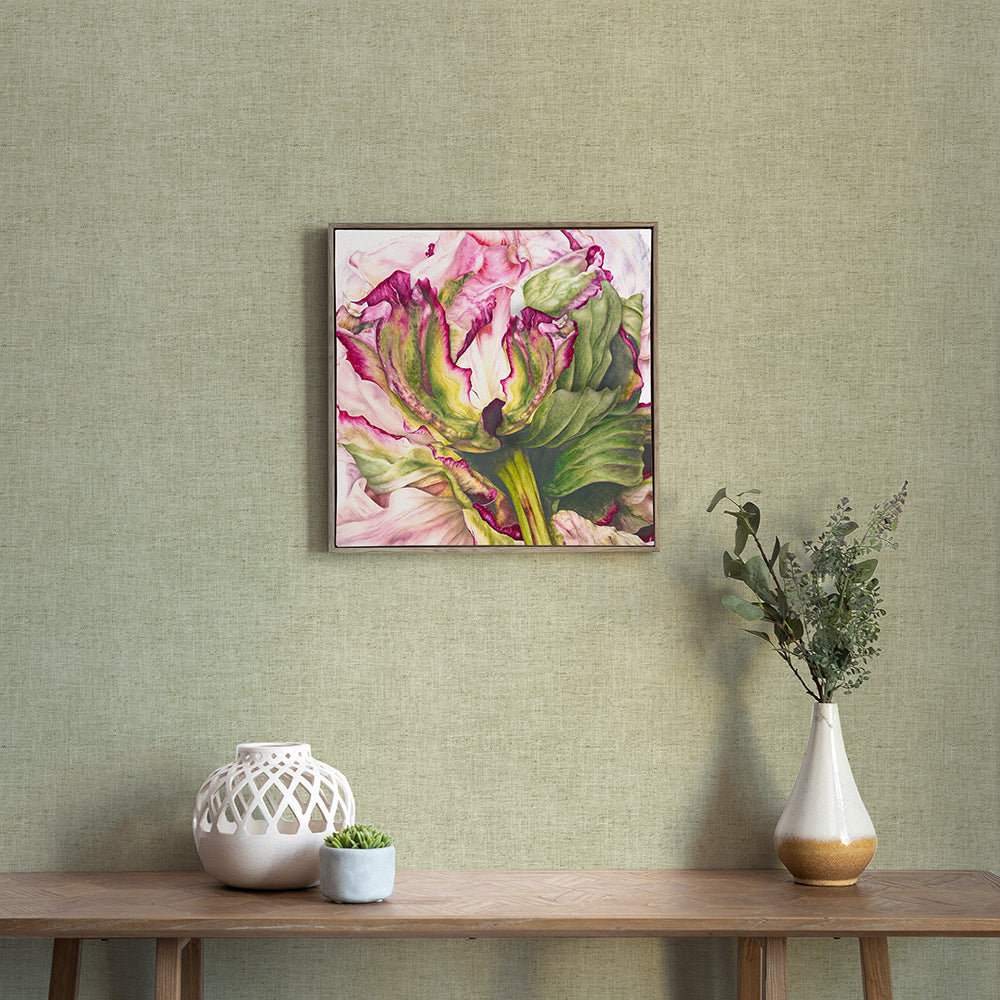 Heligan Fuchsia Framed Canvas