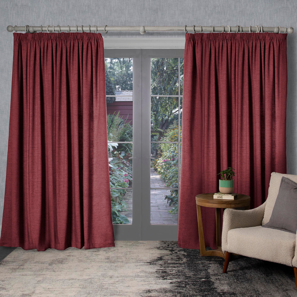 Helmsley Woven Pencil Pleat Curtains