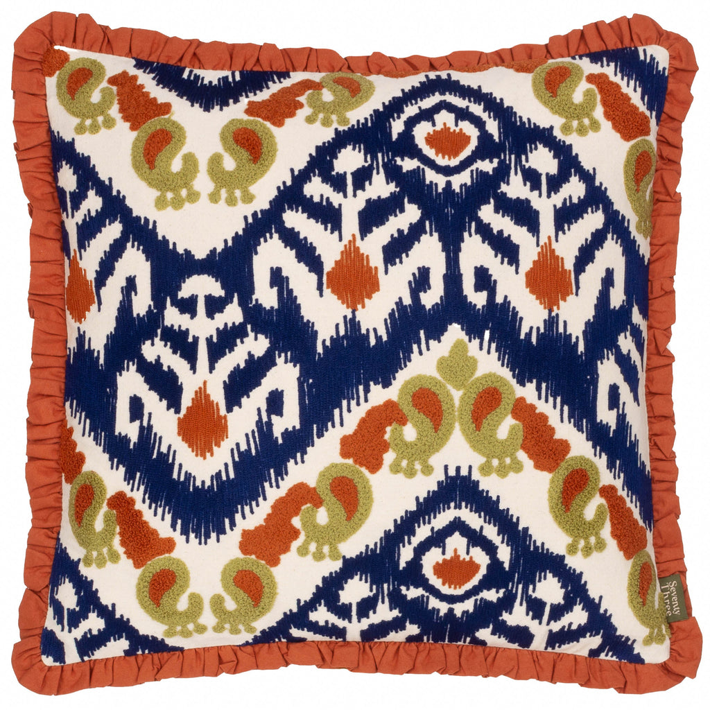 Henderson Embroidered Cotton Cushion