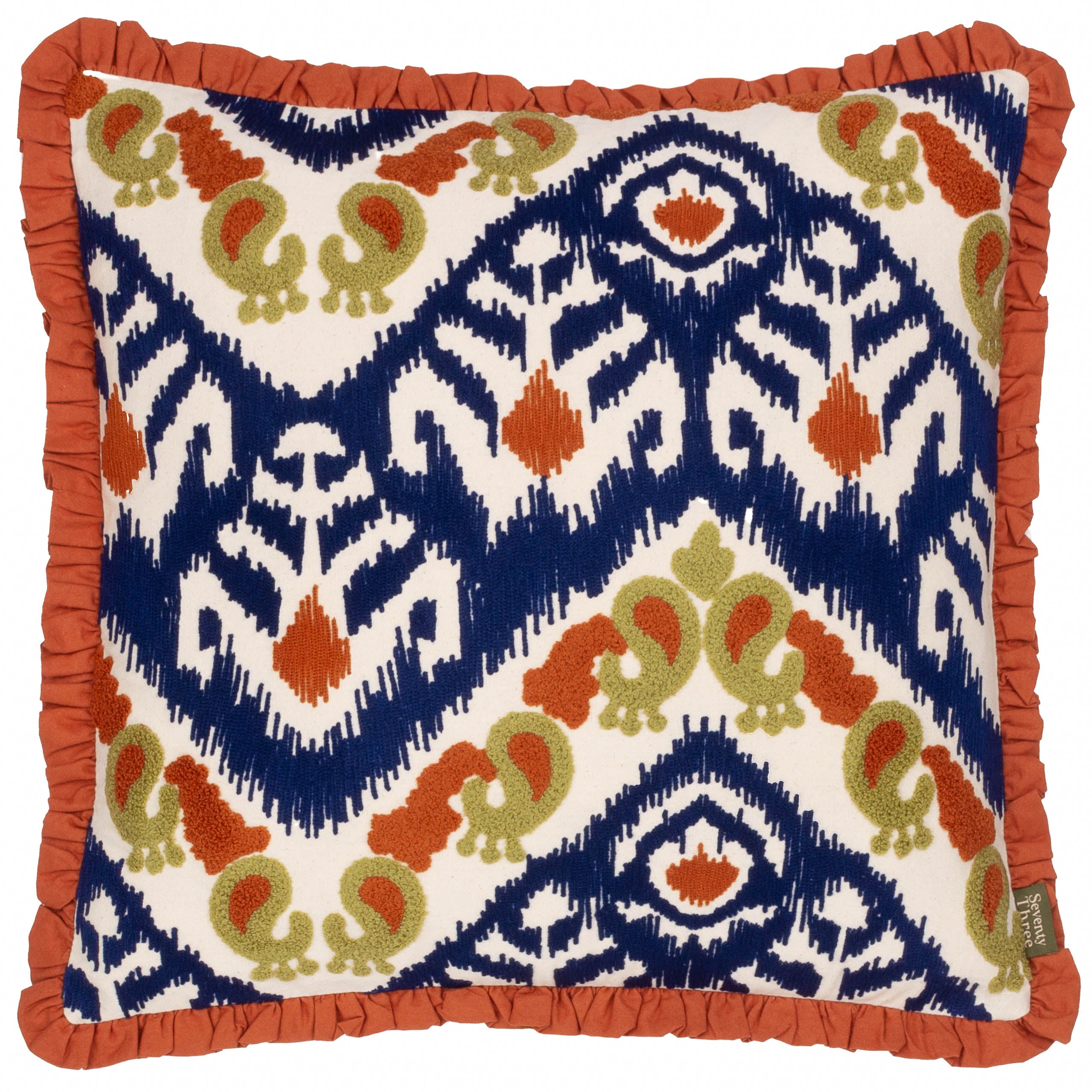 Henderson Embroidered Cotton Cushion