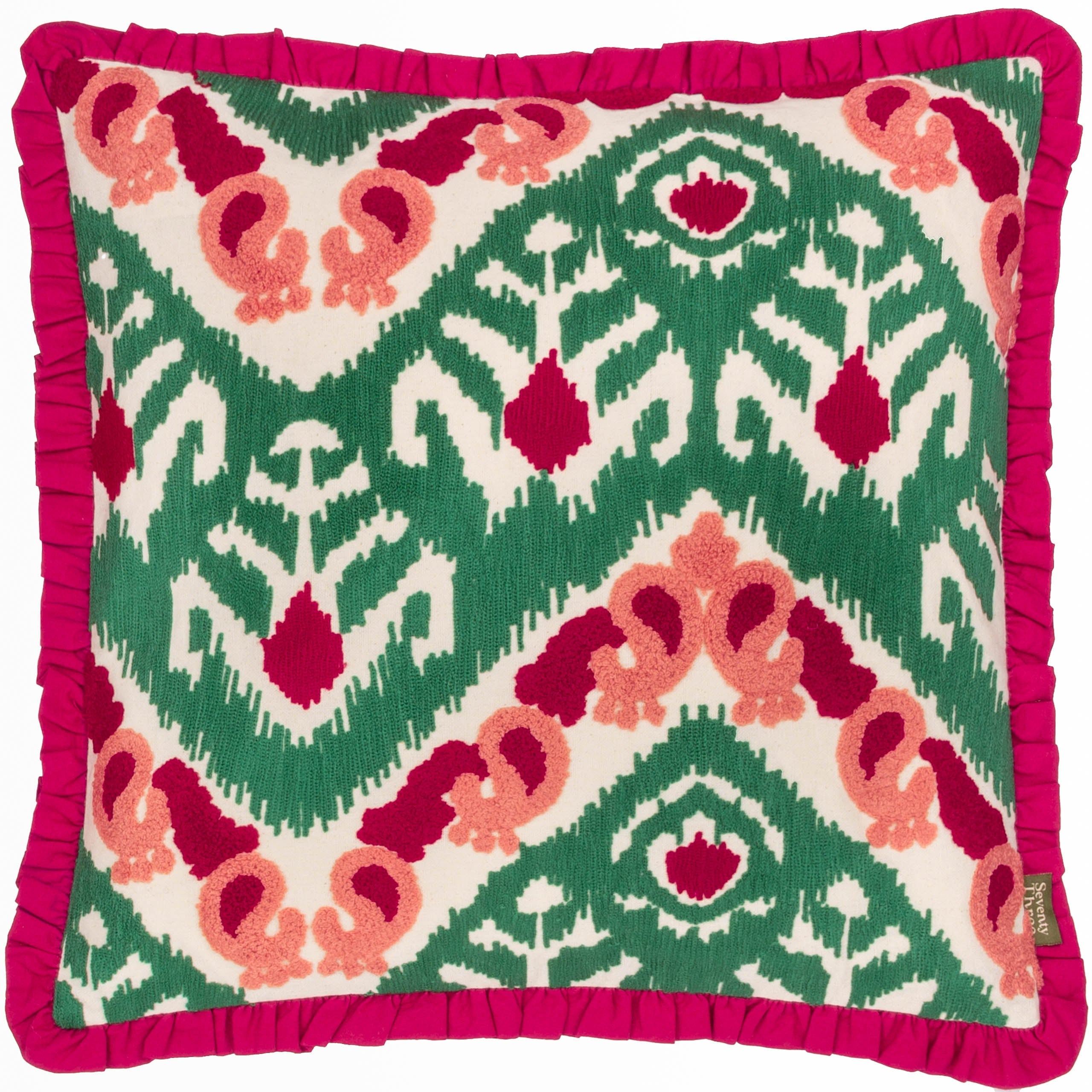 Henderson Embroidered Cotton Cushion