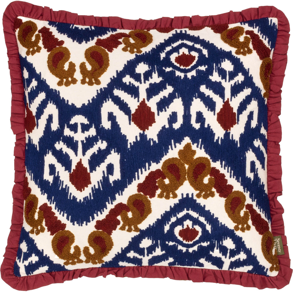 Henderson Embroidered Cotton Cushion