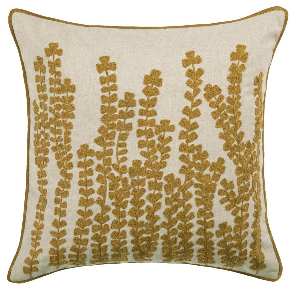Herb Embroidered Cushion