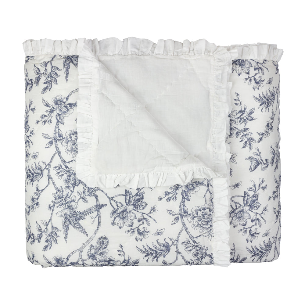 Hermione Ruffled Cotton Bedspread