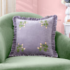 Hettie Embroidered Velvet Cushion