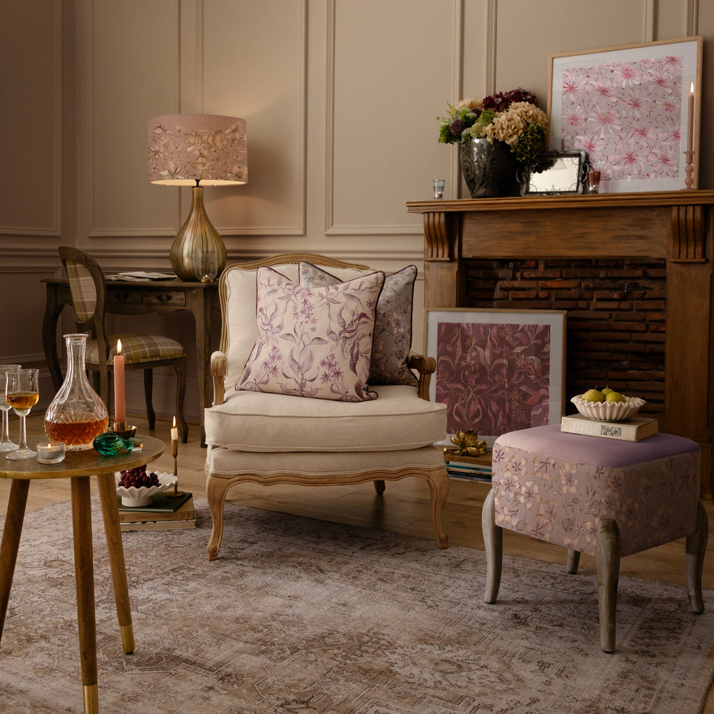 Hettie Printed Piped Cushion