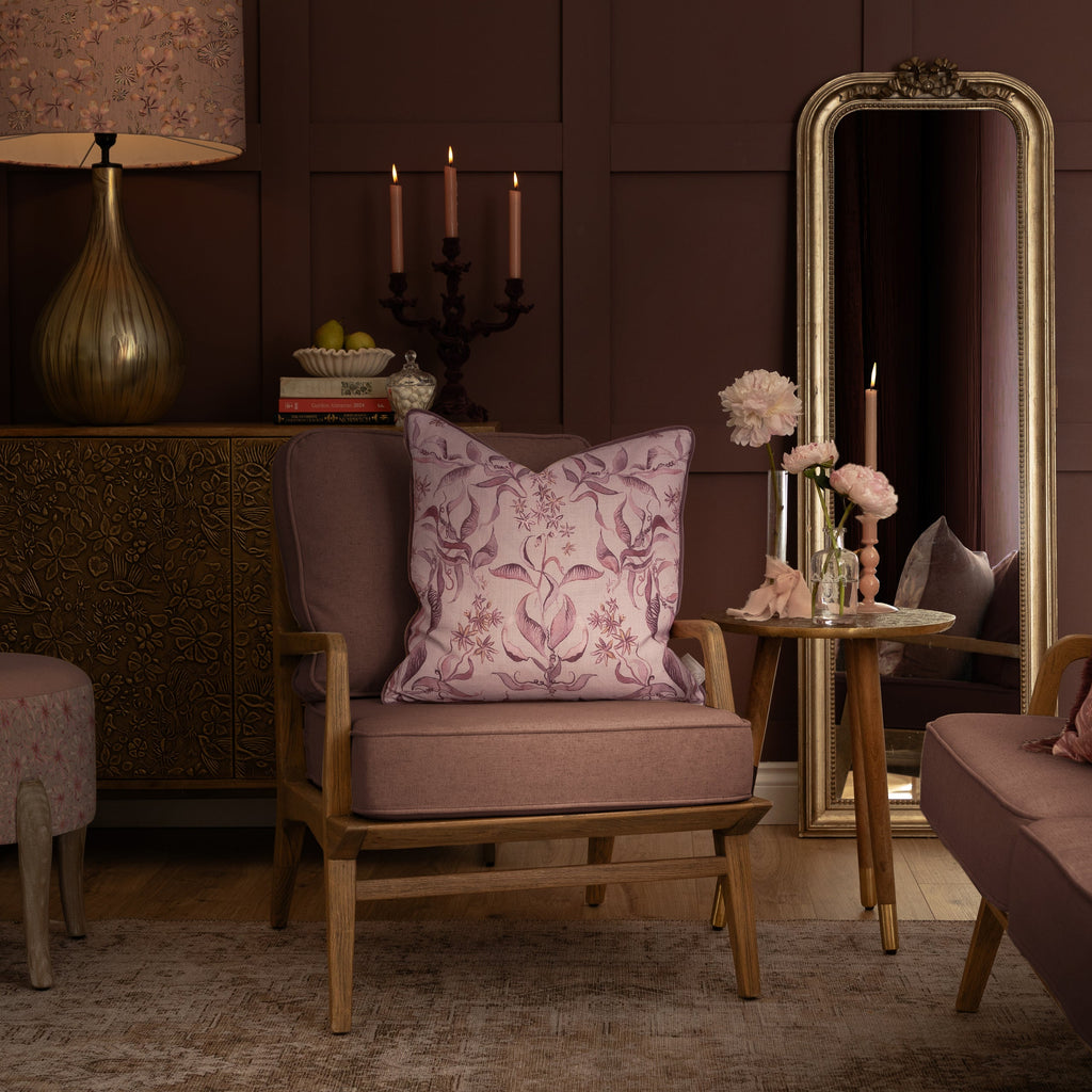 Hettie Printed Piped Cushion