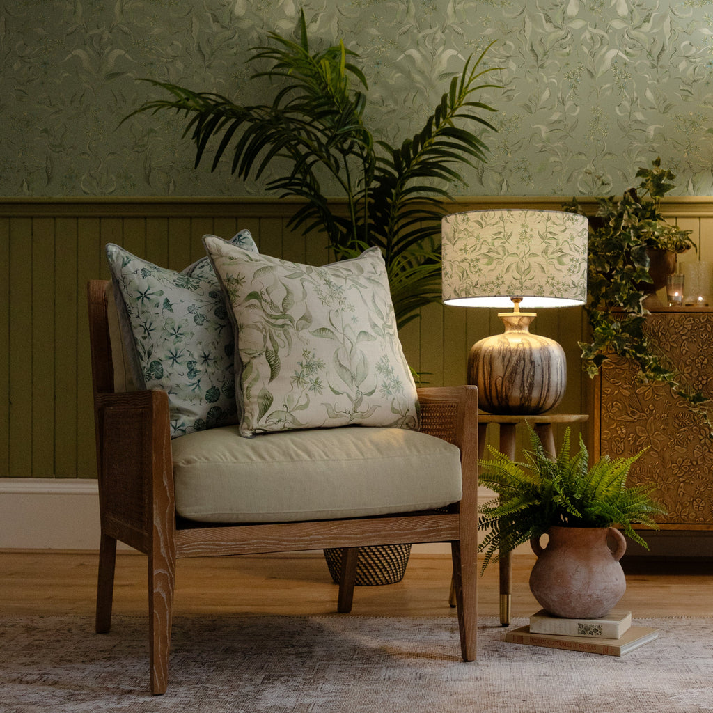 Hettie Printed Piped Cushion