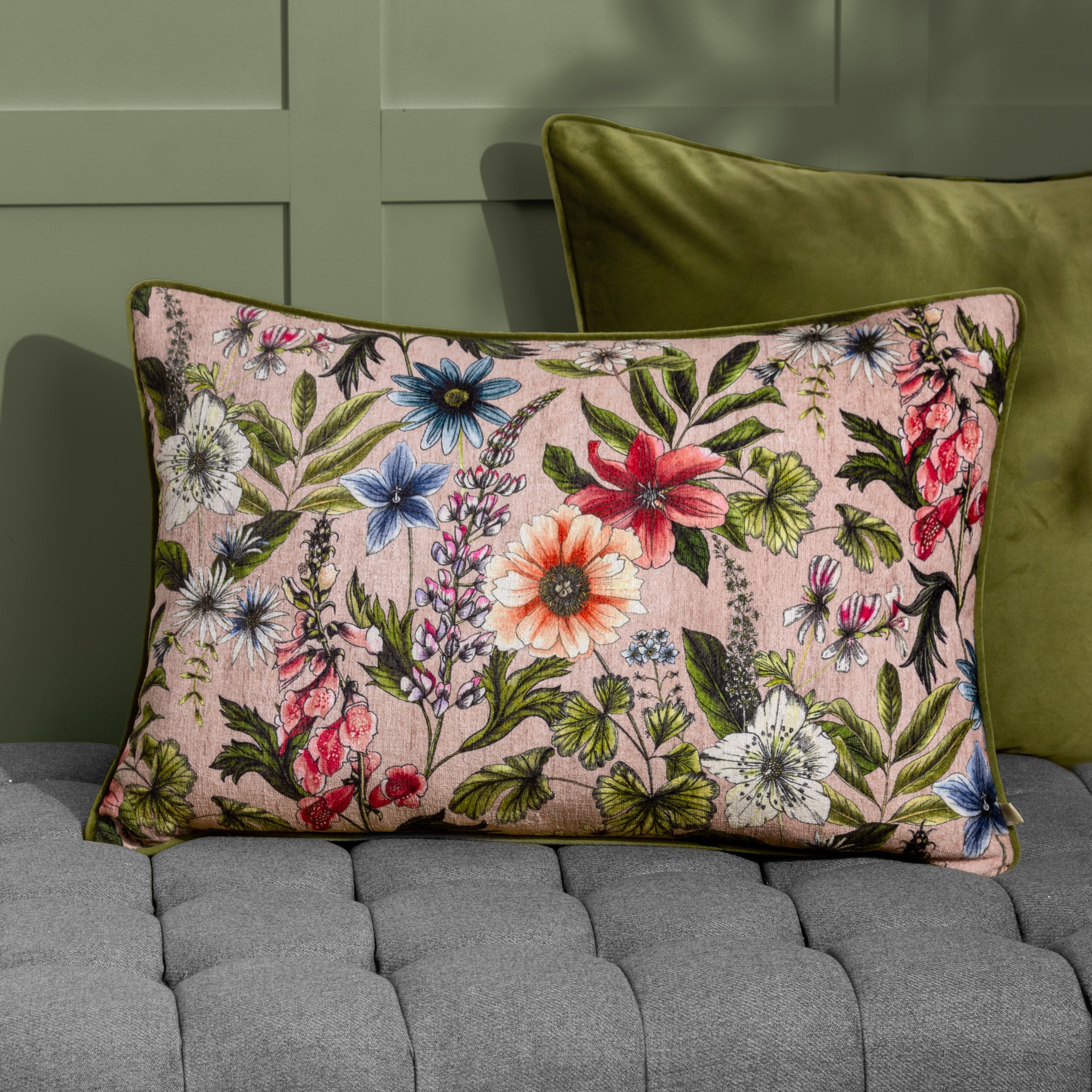 Hidcote Manor Alma Floral Cushion