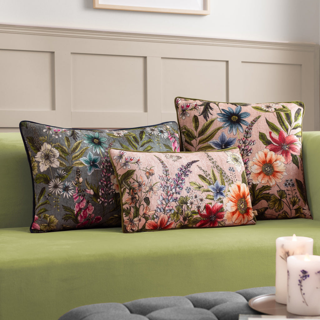 Hidcote Manor Evelyn Floral Cushion