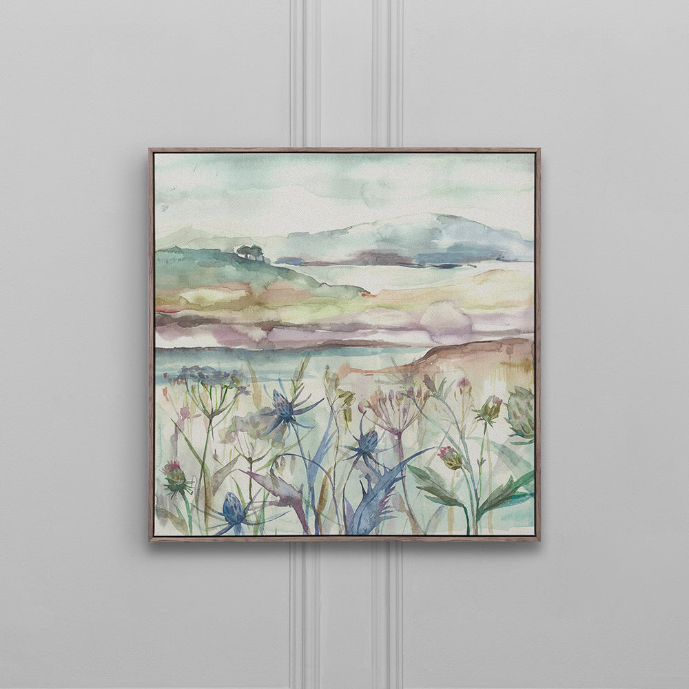 Highland Haze Framed Canvas