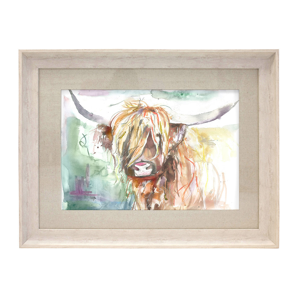 Highland Cow Bruce Framed Print