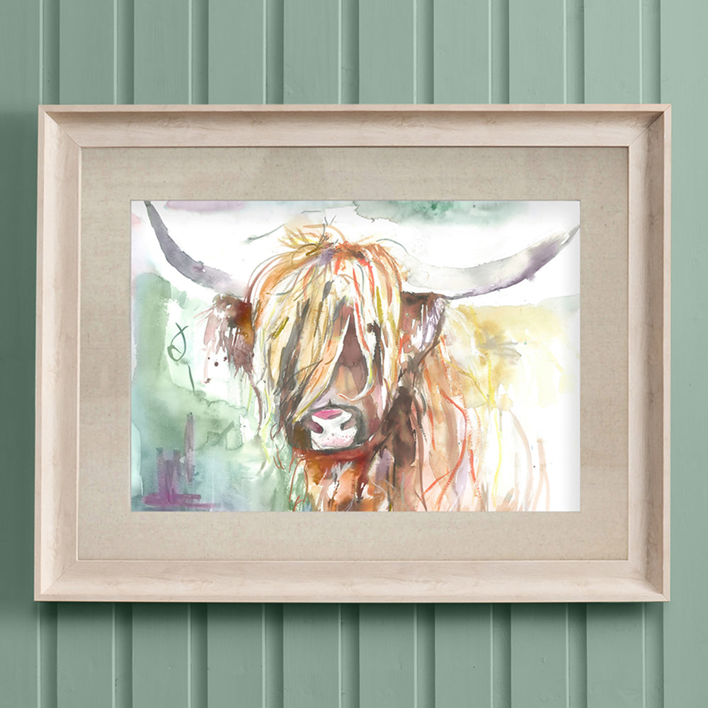 Highland Cow Bruce Framed Print