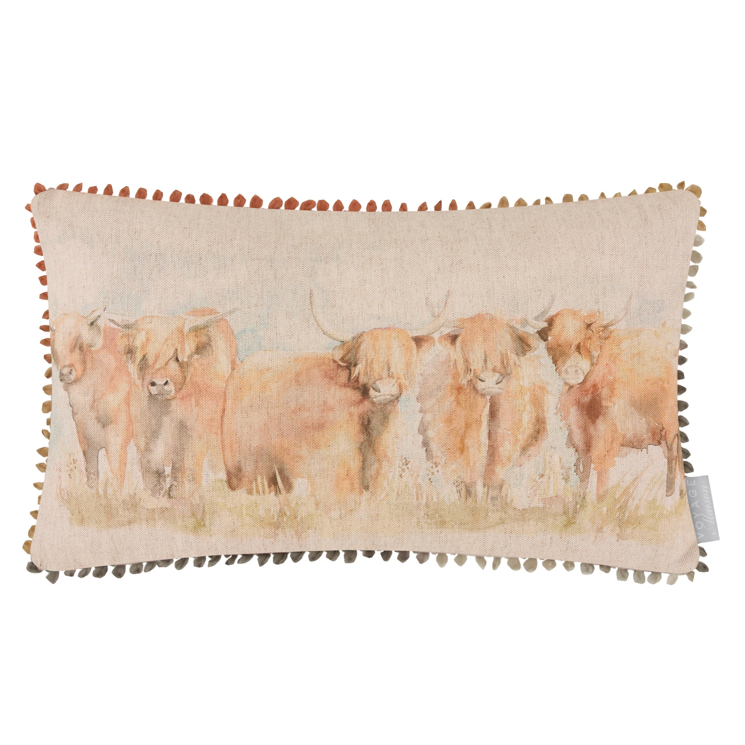 Highland Cattle Printed Cushion