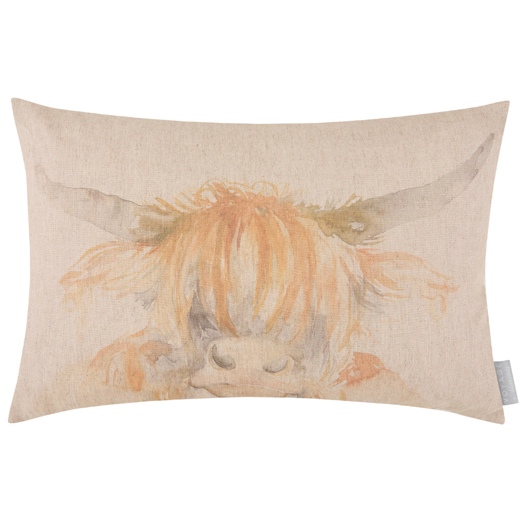 Highland Coo Printed Cushion