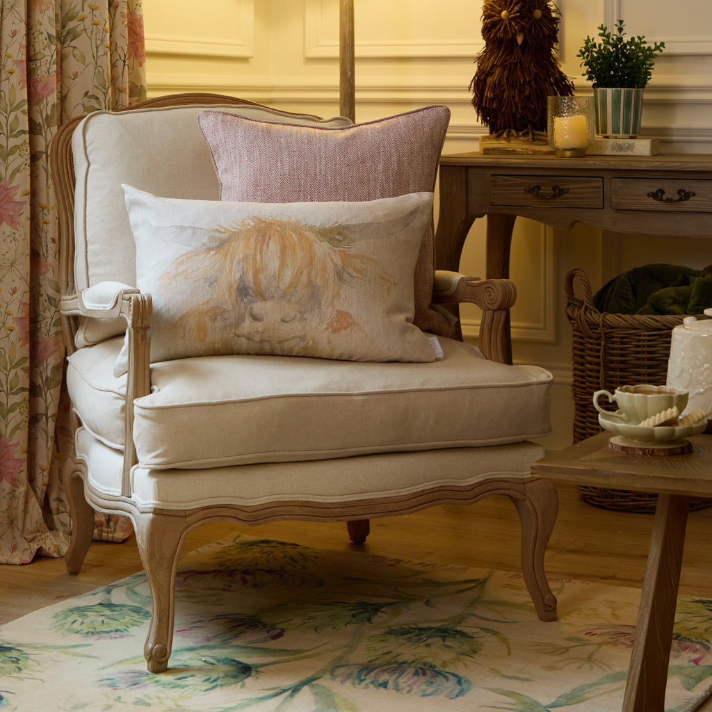 Highland Coo Printed Cushion