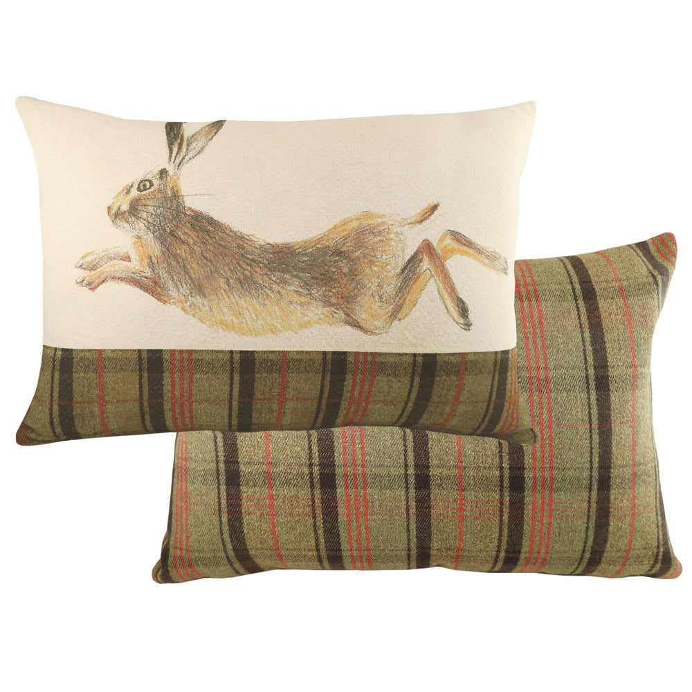 Hunter Leaping Hare Rectangular Cushion