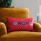 HoHoHo Velvet Piped Cushion