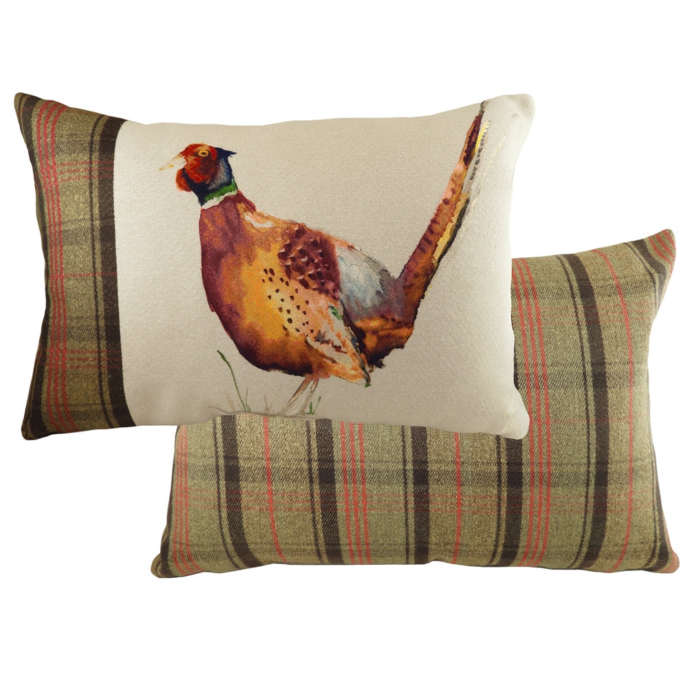 Hunter Pheasant Rectangular Cushion