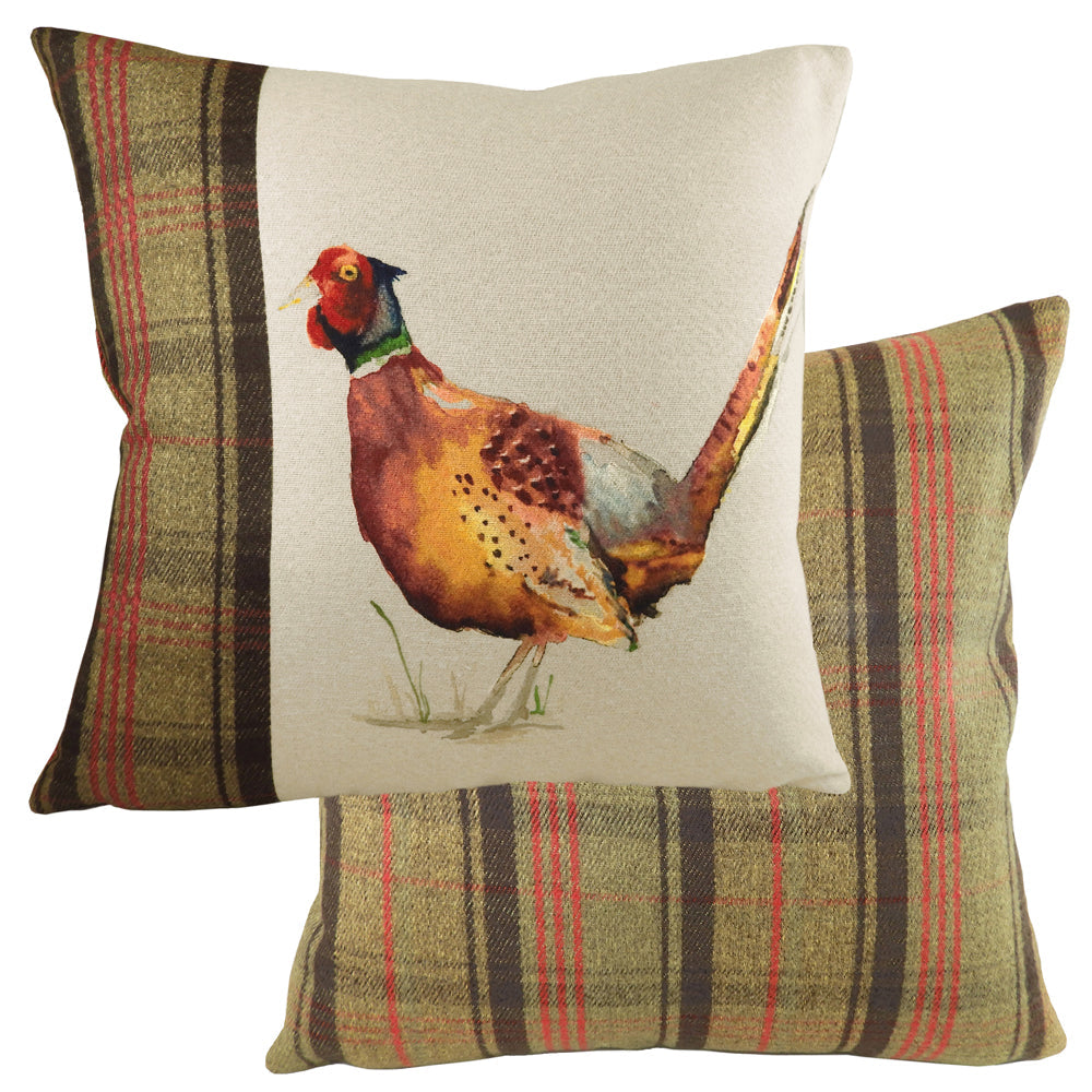 Hunter Pheasant Square Cushion