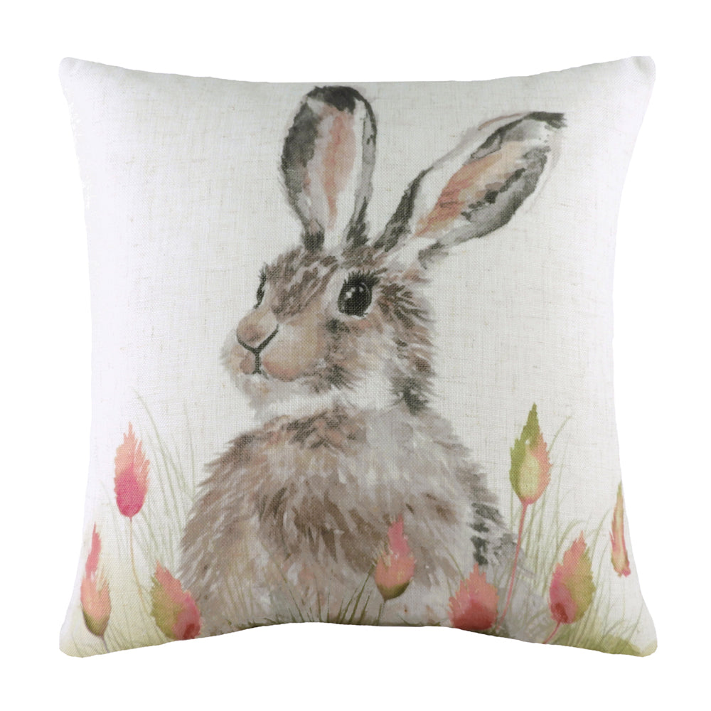 Hedgerow Hare Cushion