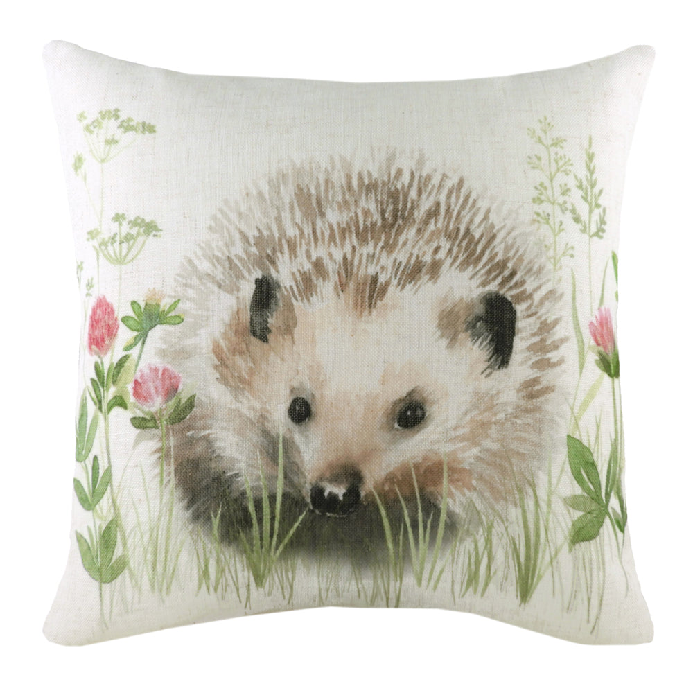 Hedgerow Hedgehog Cushion Beige