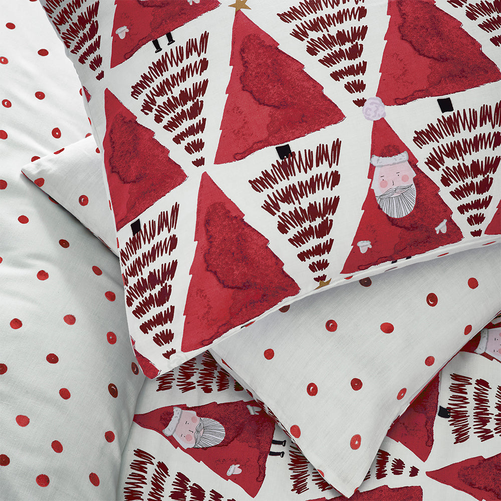 Hide + Seek Santa Christmas Duvet Cover Set