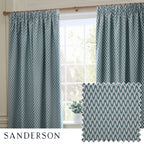 Hutton Jacquard Pencil Pleat Curtains