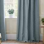 Hutton Jacquard Pencil Pleat Curtains