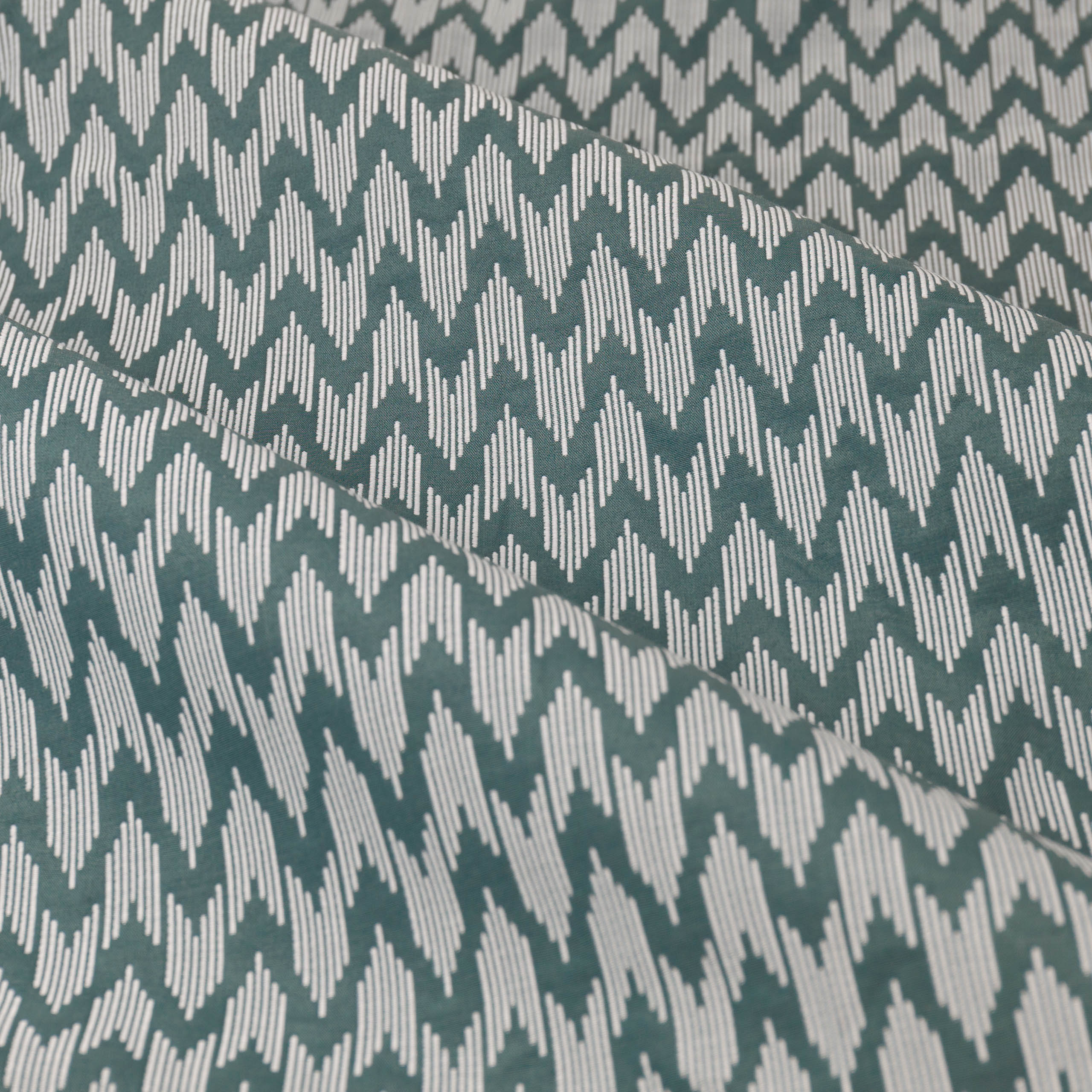 Hutton Jacquard Pencil Pleat Curtains