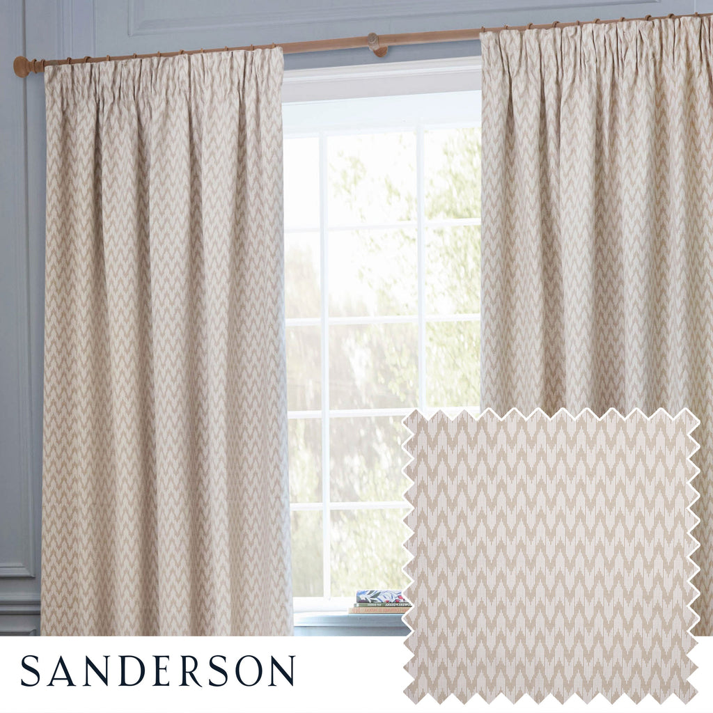 Hutton Jacquard Pencil Pleat Curtains